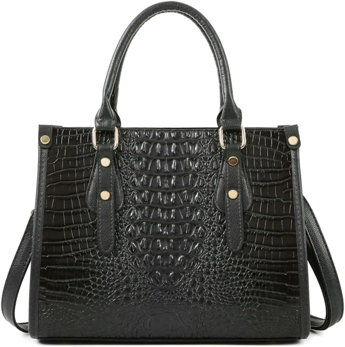 Handbags and Purses for Women PU Leatner Shoulder Fashion Top-Handle Satchel Tote Crocodile Pattern Crossbody Bag