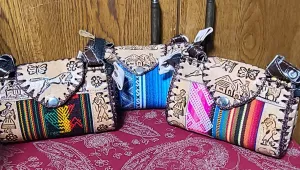 Handmade Leather Peruvian Purses