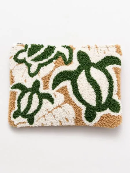 Hawaiian Chenille Embroidery Pouch