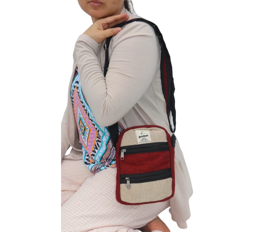 Hemp Crossbody Handbag Small