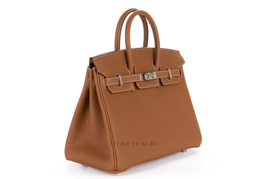 Hermès Birkin 25 Gold Togo Palladium Hardware