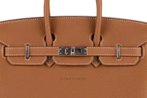 Hermès Birkin 25 Gold Togo Palladium Hardware