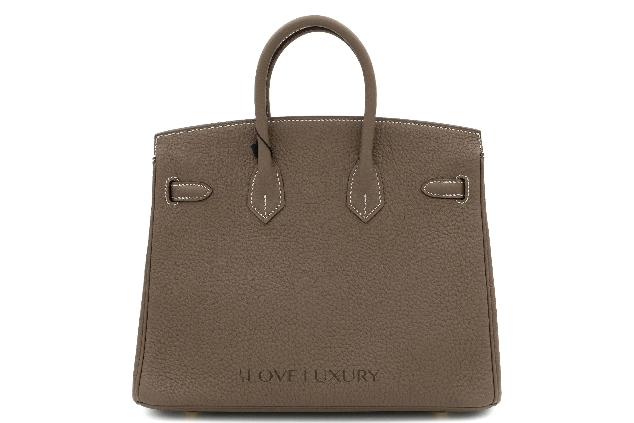 Hermès Birkin 25 Retourne Togo Etoupe GHW