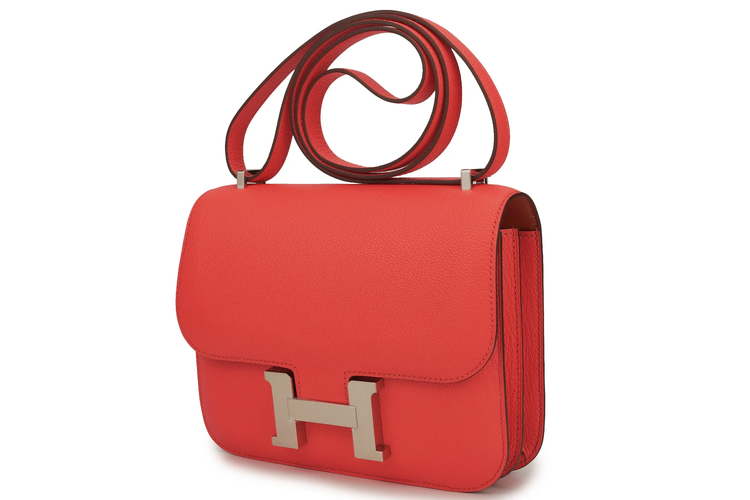 Hermès Constance 18 Chevre Rose Texas PHW