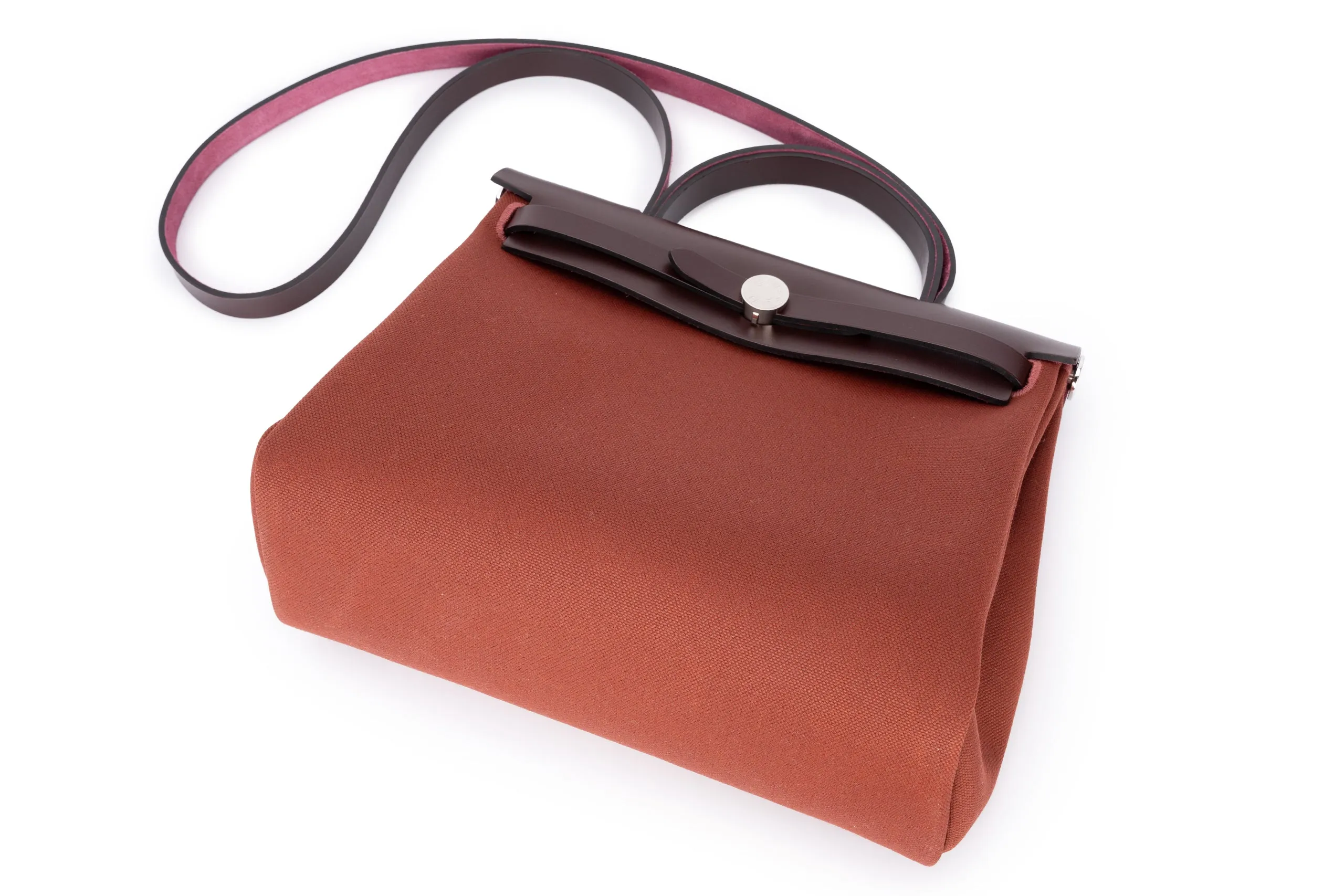 Hermès Herbag Zip 31 Tasche Retourne H Rouge  PHW