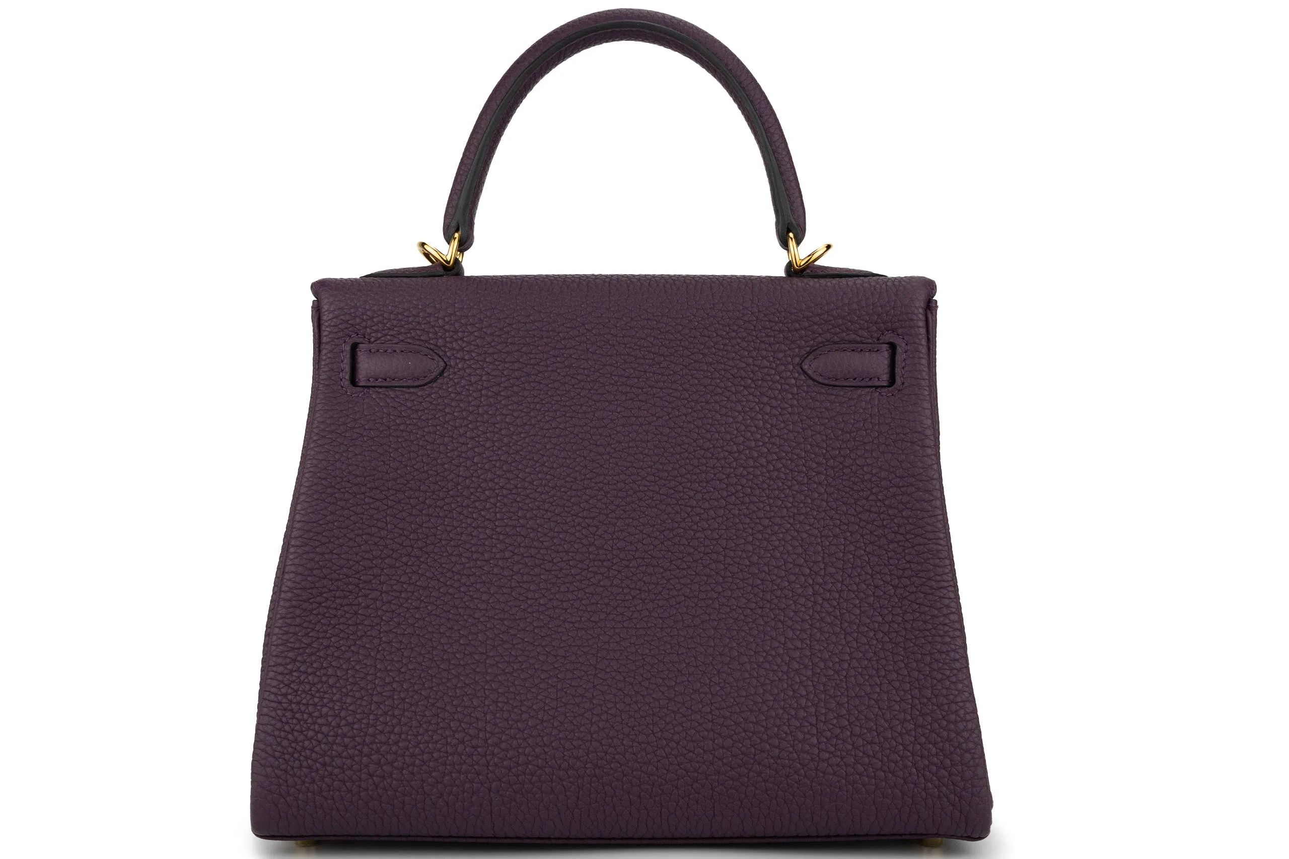 Hermès Kelly 25 Retourne Togo Cassis GHW
