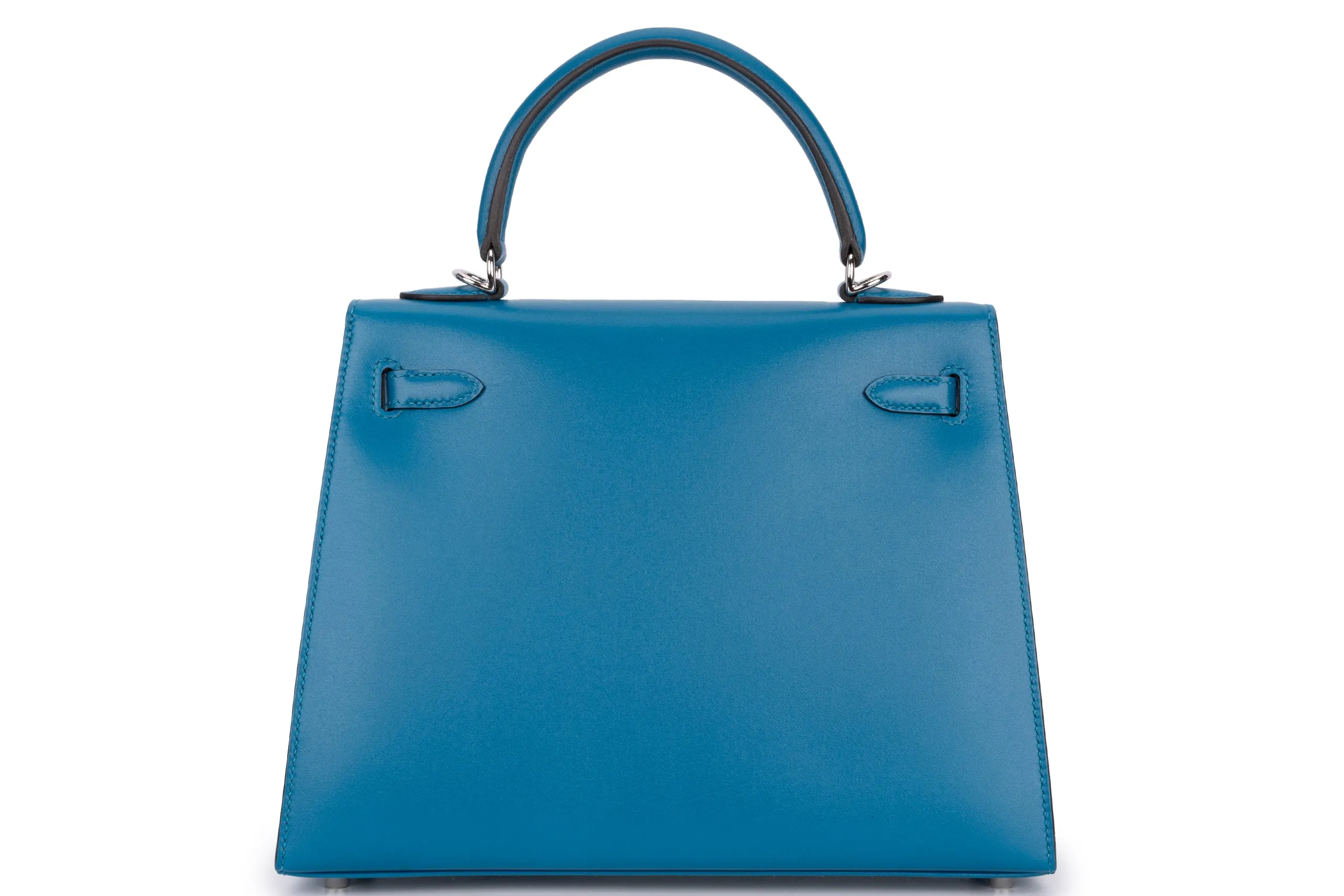 Hermès Kelly 25	Sellier	Tadelakt	Bleu Izmir	PHW