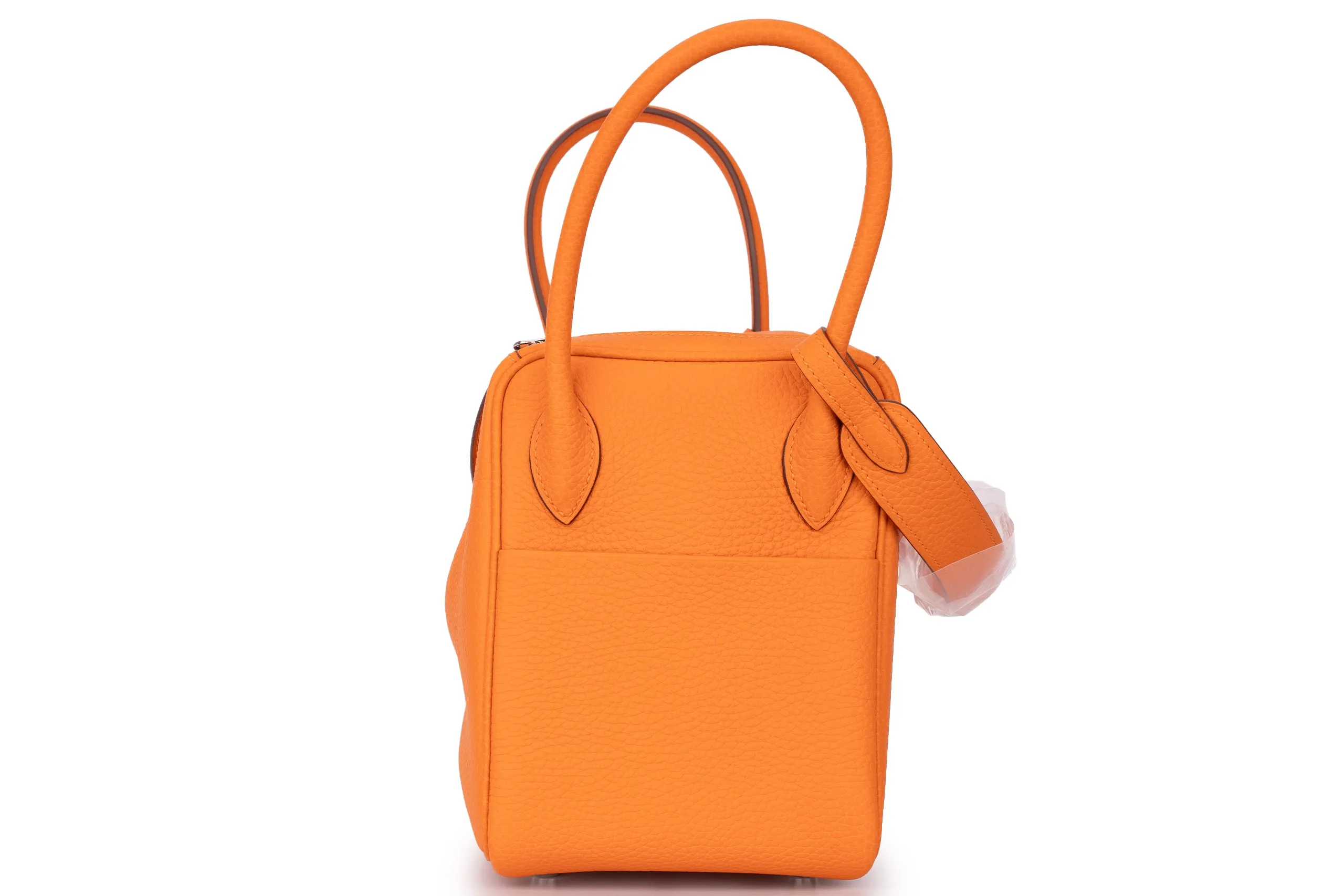 Hermès Lindy 26 Clemence Leather Orange PHW