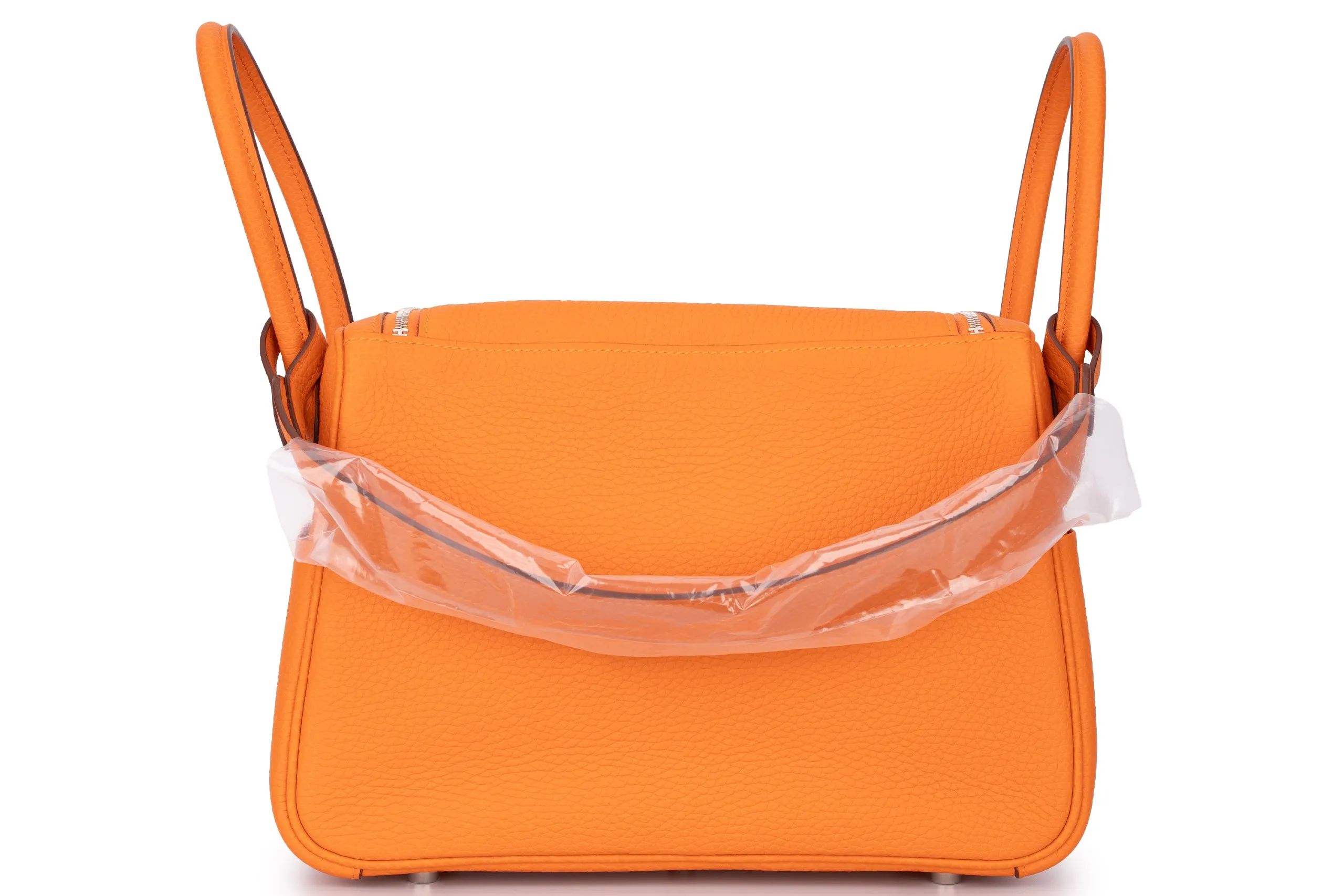 Hermès Lindy 26 Clemence Leather Orange PHW