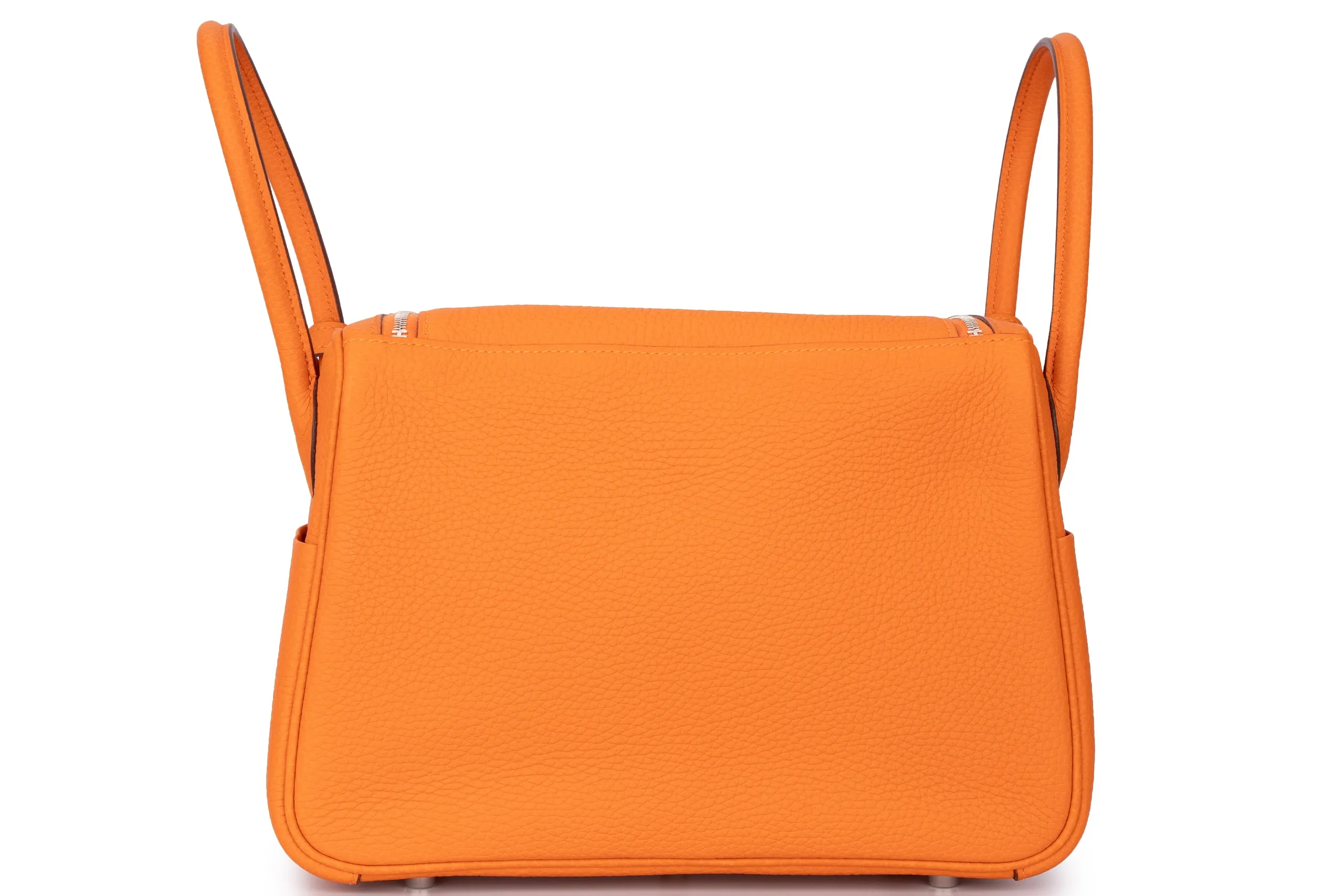 Hermès Lindy 26 Clemence Leather Orange PHW
