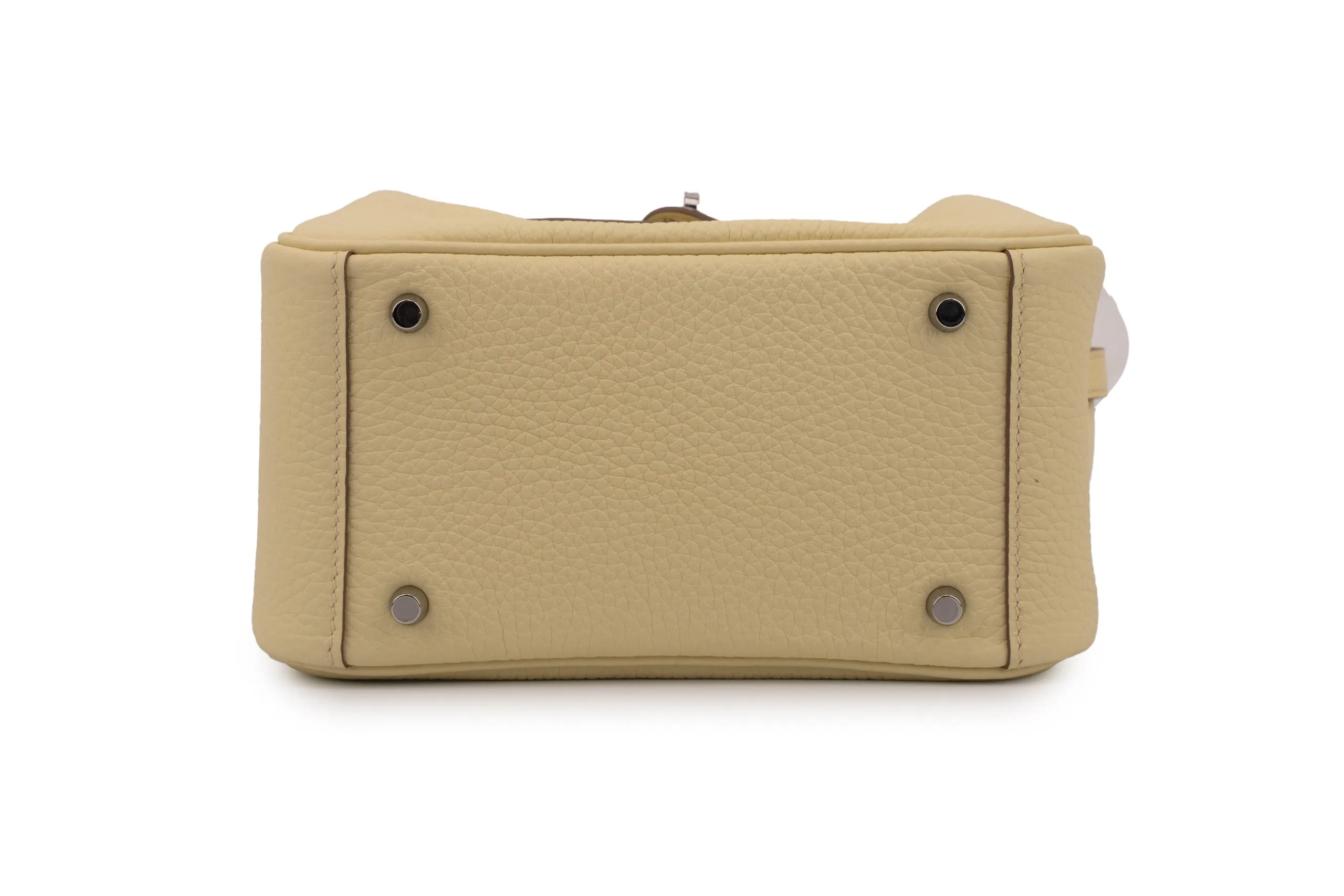 Hermès Mini Lindy		Clemence	Jaune Milton	PHW