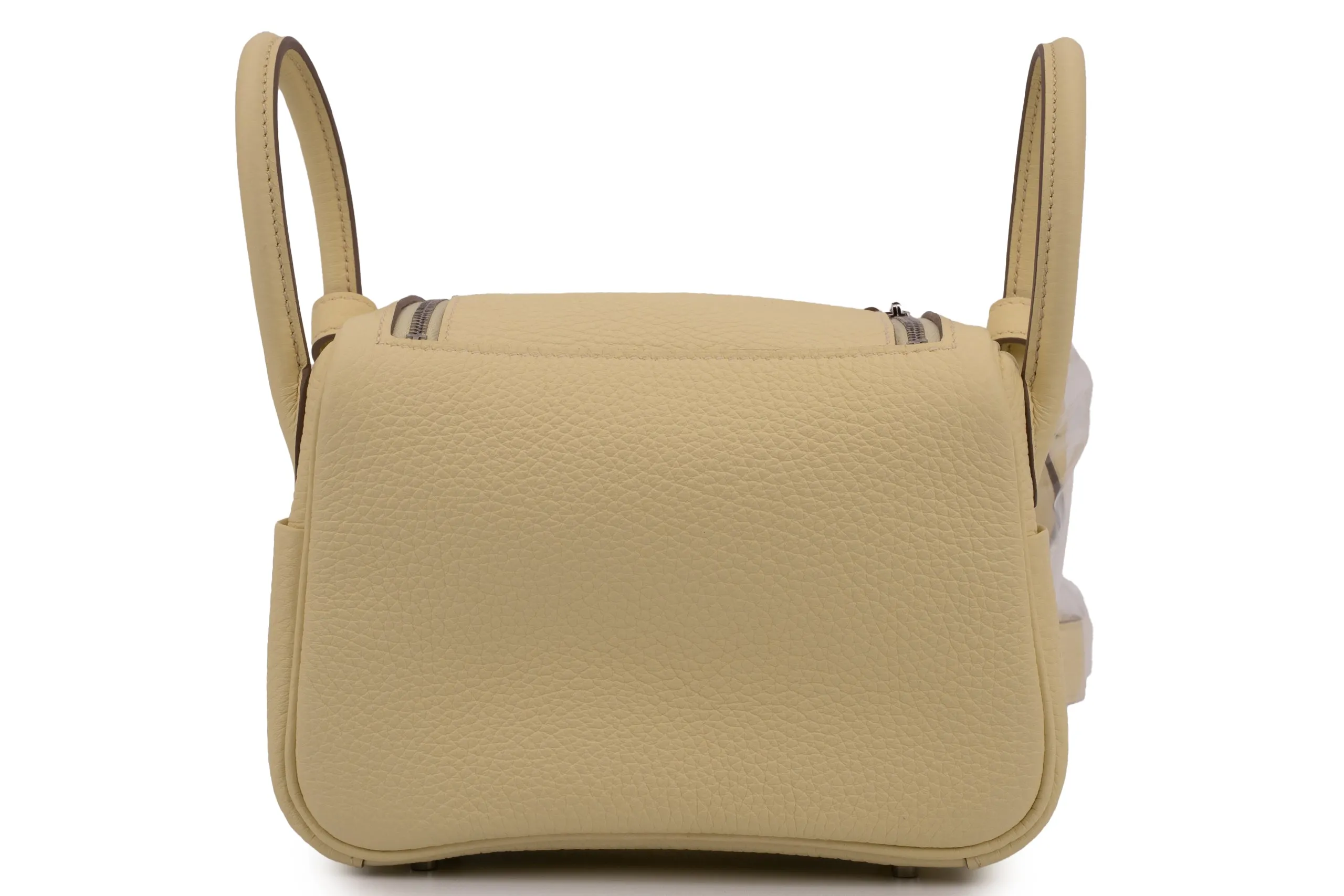 Hermès Mini Lindy		Clemence	Jaune Milton	PHW