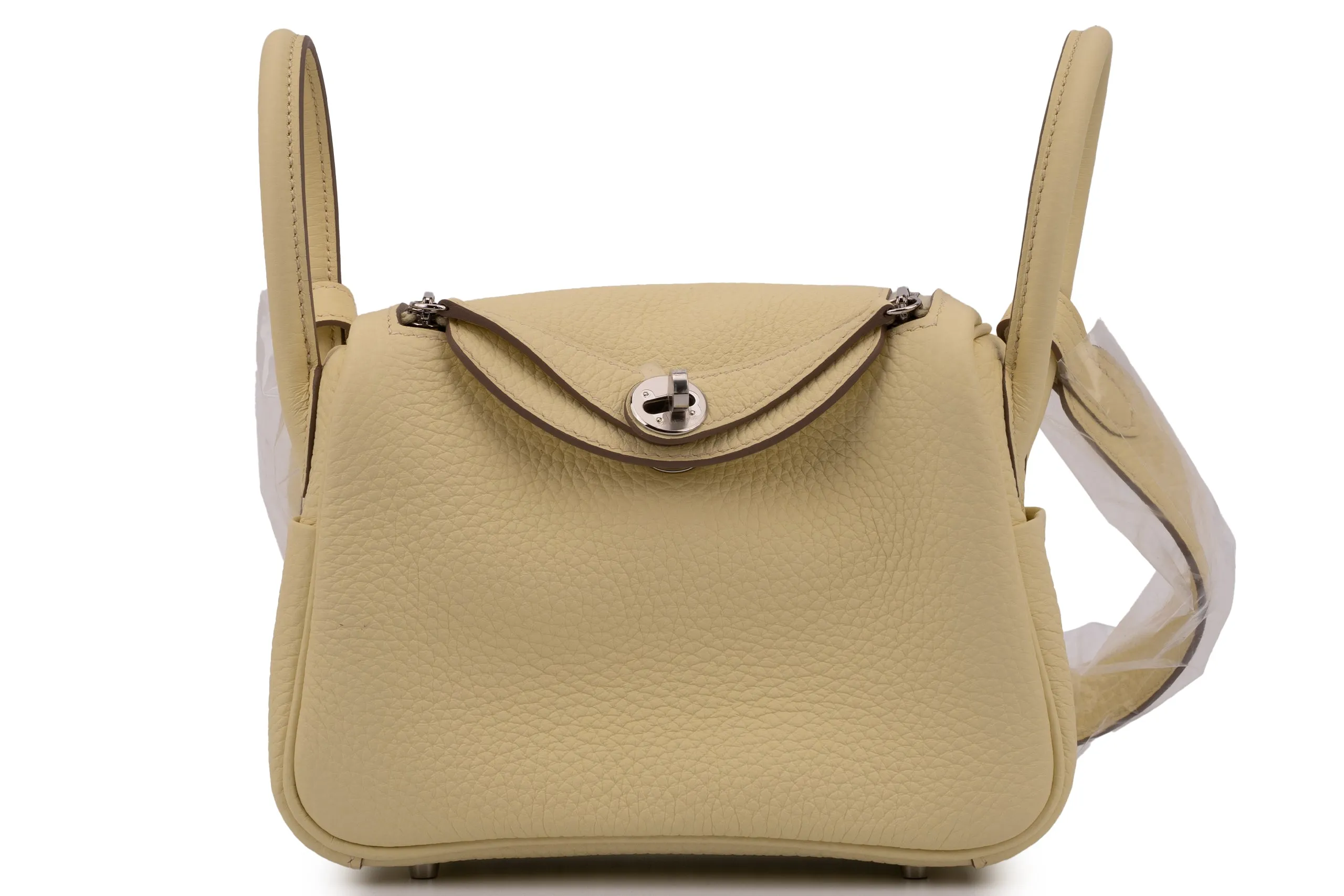 Hermès Mini Lindy		Clemence	Jaune Milton	PHW