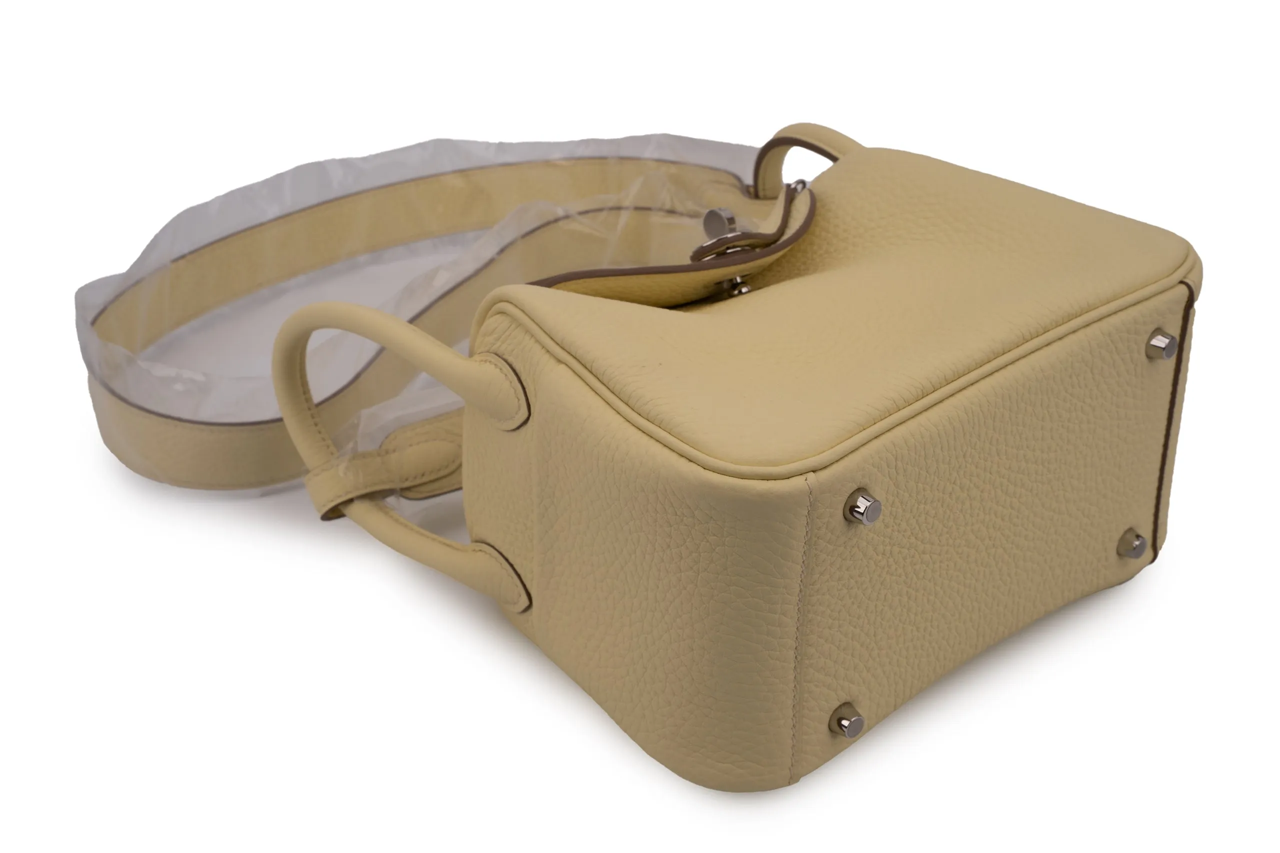 Hermès Mini Lindy		Clemence	Jaune Milton	PHW