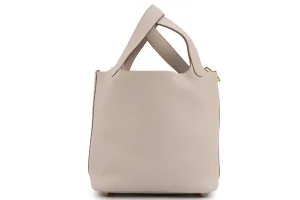 Hermès Picotin 18		Clemence	Craie	GHW