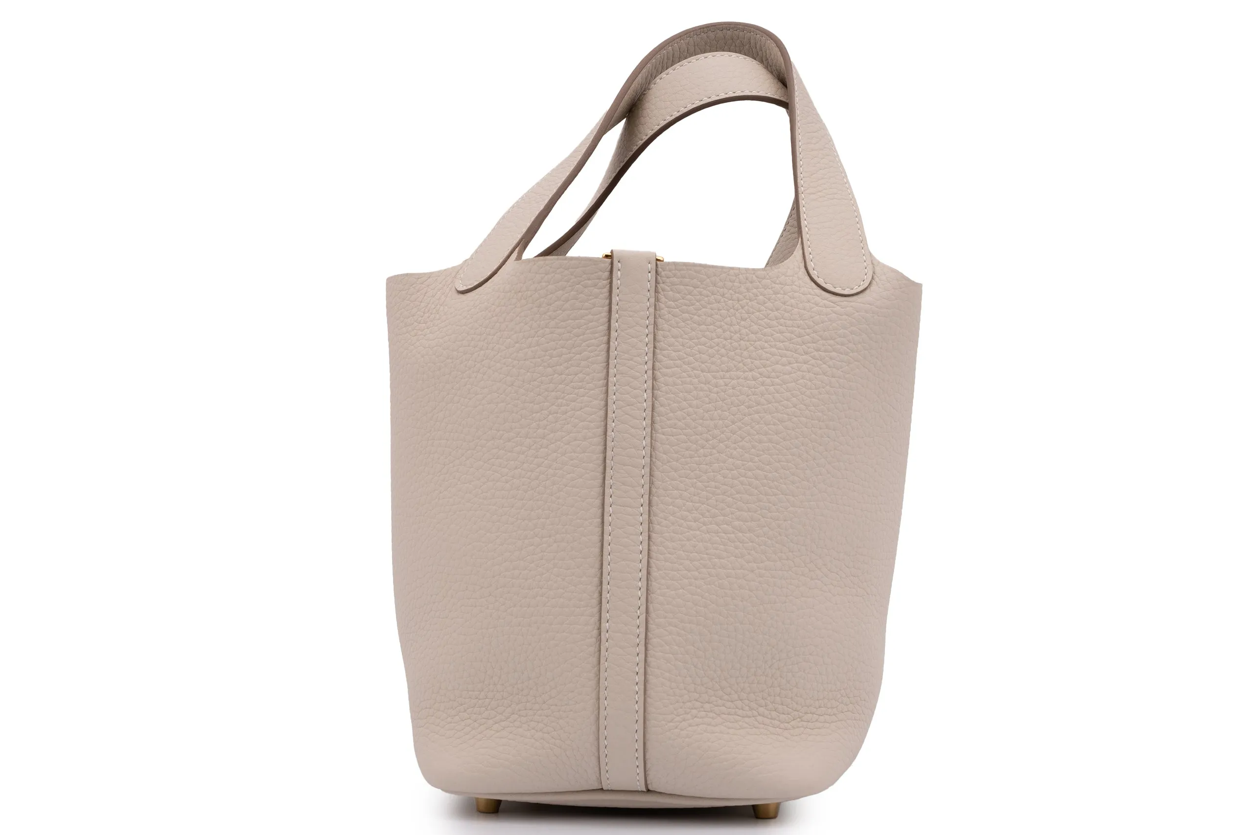 Hermès Picotin 18		Clemence	Craie	GHW