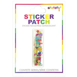 Initial Confetti Sticker Patch