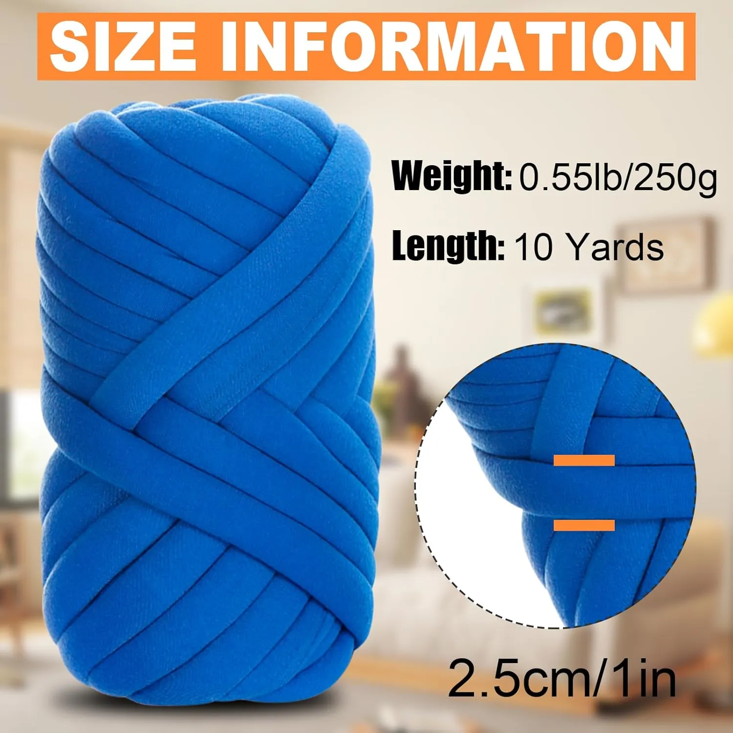 JeogYong Chunky Yarn for Hand Knitting, 0.55lb/10 Yards Arm Knitting Bulky Giant Tubular Yarn for Bags, Baskets, Pillows, Pet Nests, DIY Crafts (Grass Green)