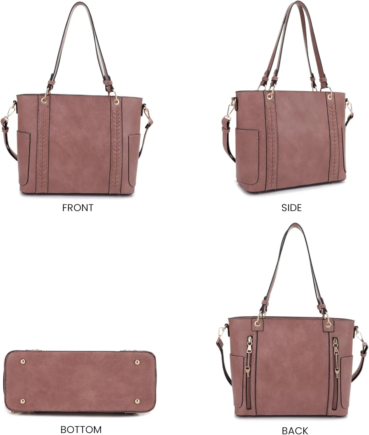 JESSIE & JAMES | Austin Whipstitching Concealed Carry Tote Bag with Lock and Key, Top Handle CCW Purse