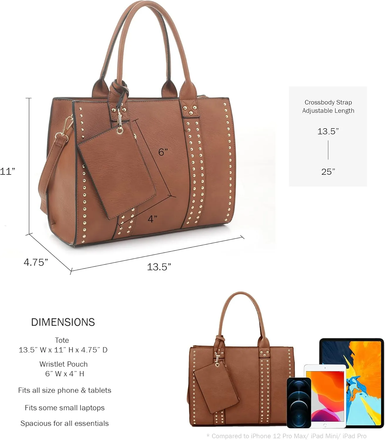 JESSIE & JAMES Concealed Carry Satchel Purse, Top Handle CCW Handbag with Shoulder Strap