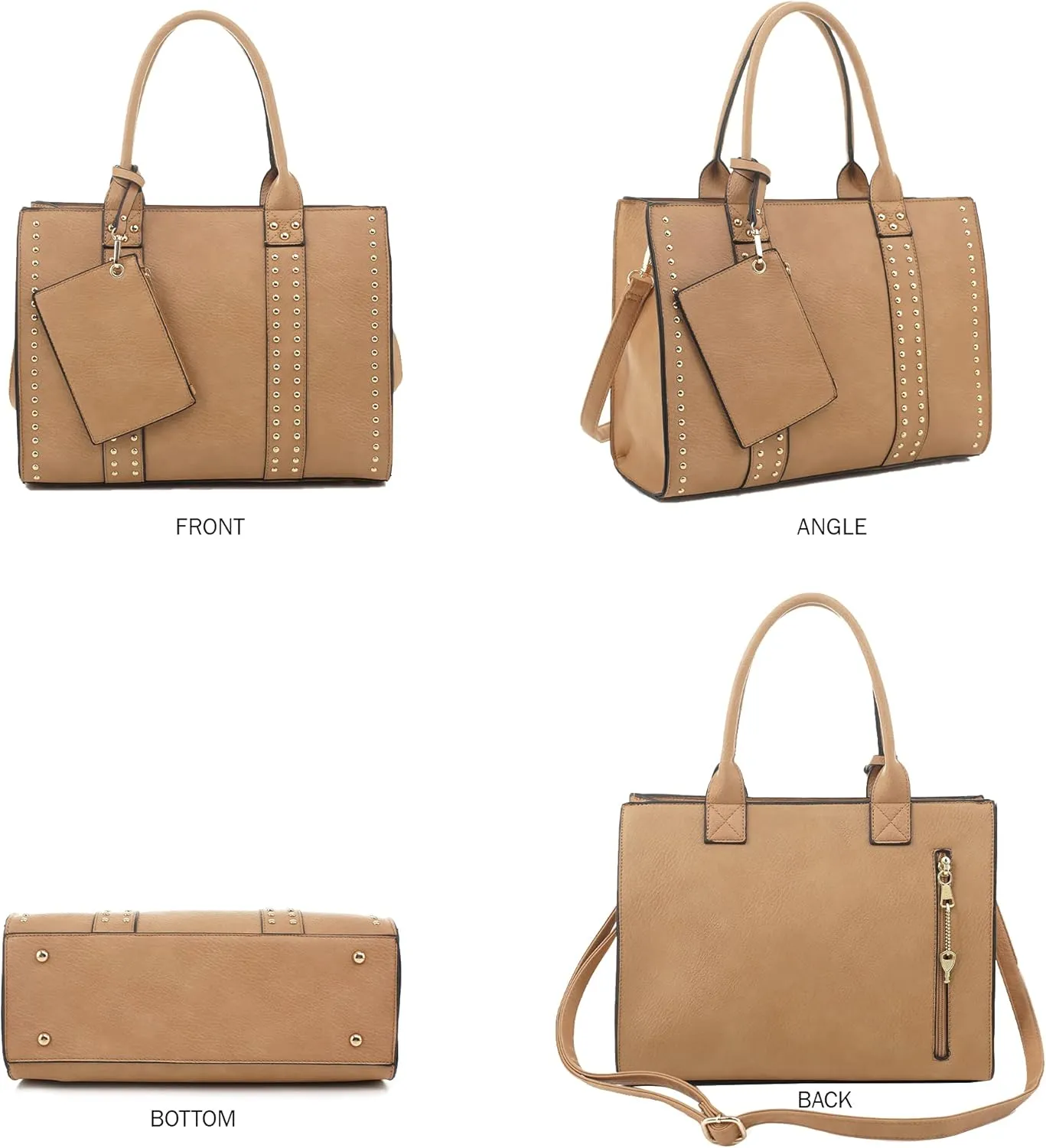 JESSIE & JAMES Concealed Carry Satchel Purse, Top Handle CCW Handbag with Shoulder Strap