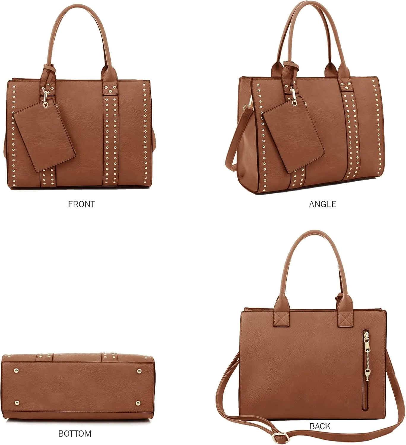JESSIE & JAMES Concealed Carry Satchel Purse, Top Handle CCW Handbag with Shoulder Strap
