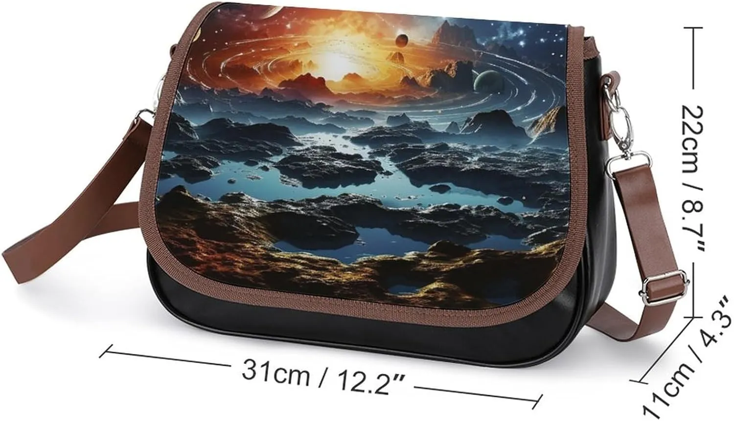 Jet Engine Crossbody Bags for Women,PU Leather Tote Bag for Women,Shoulder Bag Purse for Work Shopping Travel