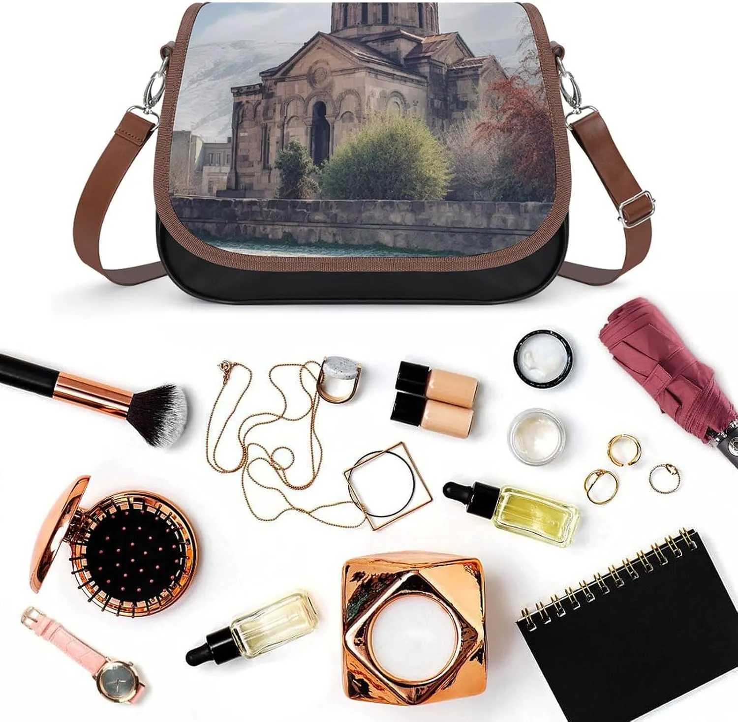 Jet Engine Crossbody Bags for Women,PU Leather Tote Bag for Women,Shoulder Bag Purse for Work Shopping Travel