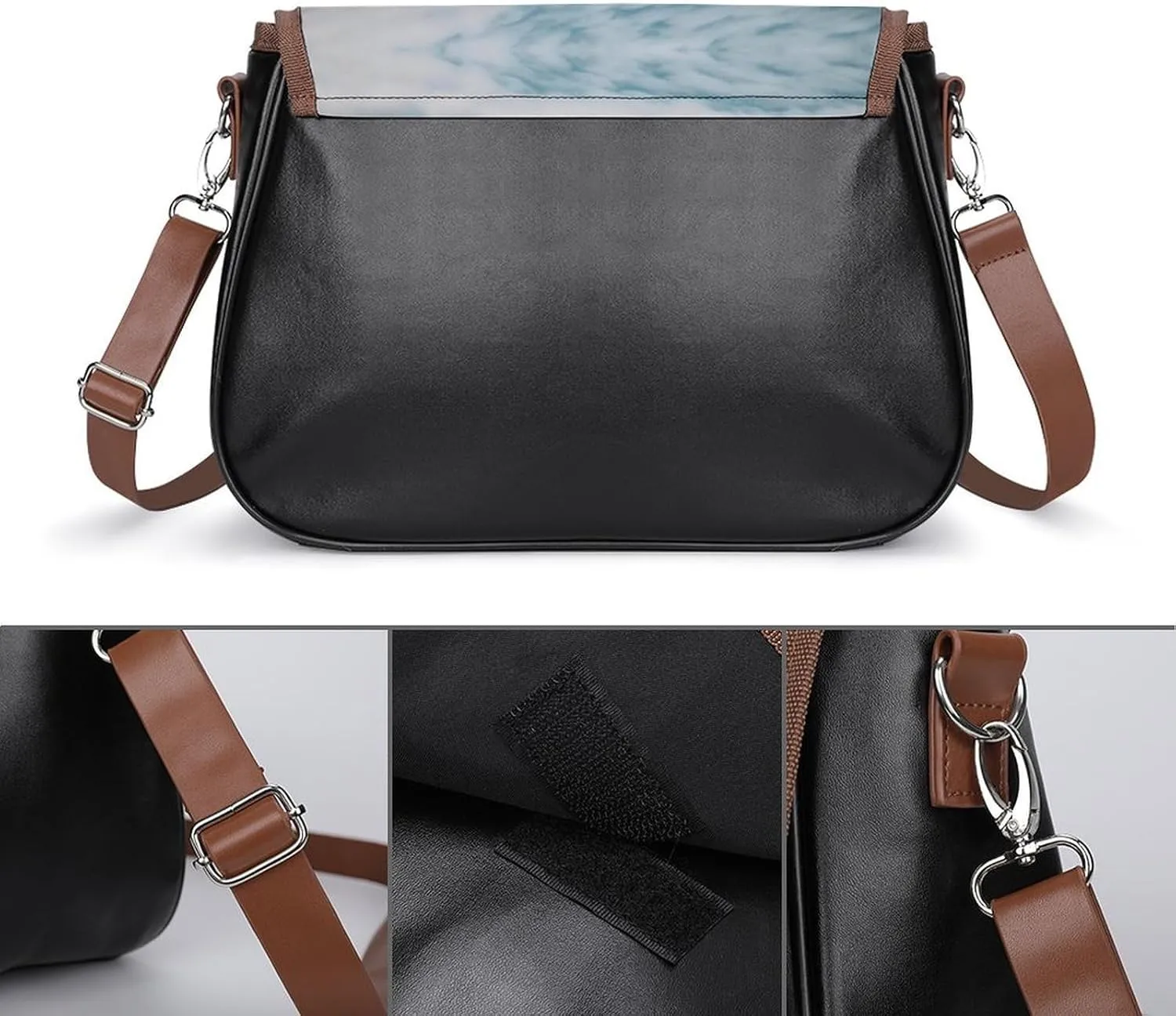 Jet Engine Crossbody Bags for Women,PU Leather Tote Bag for Women,Shoulder Bag Purse for Work Shopping Travel