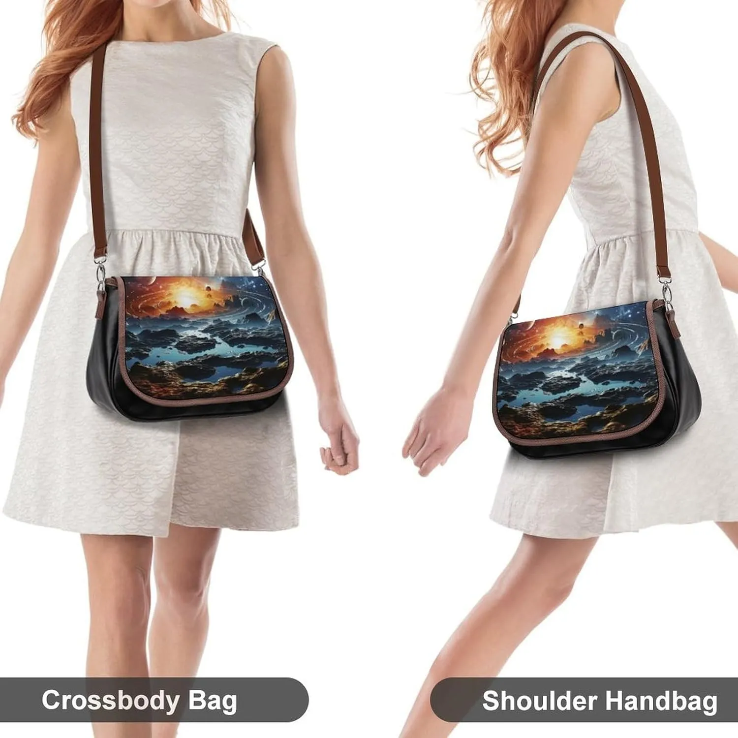 Jet Engine Crossbody Bags for Women,PU Leather Tote Bag for Women,Shoulder Bag Purse for Work Shopping Travel