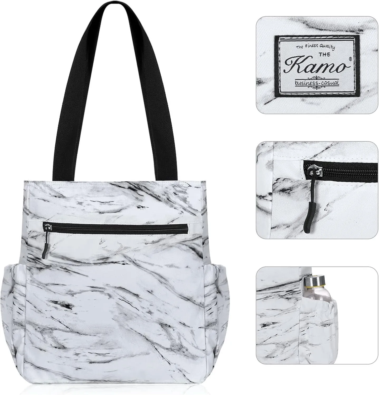 KAMO Floral Tote Bag - Waterproof Lightweight Handbags Travel Shoulder Bag for Hiking Yoga Gym Swimming Travel Beach