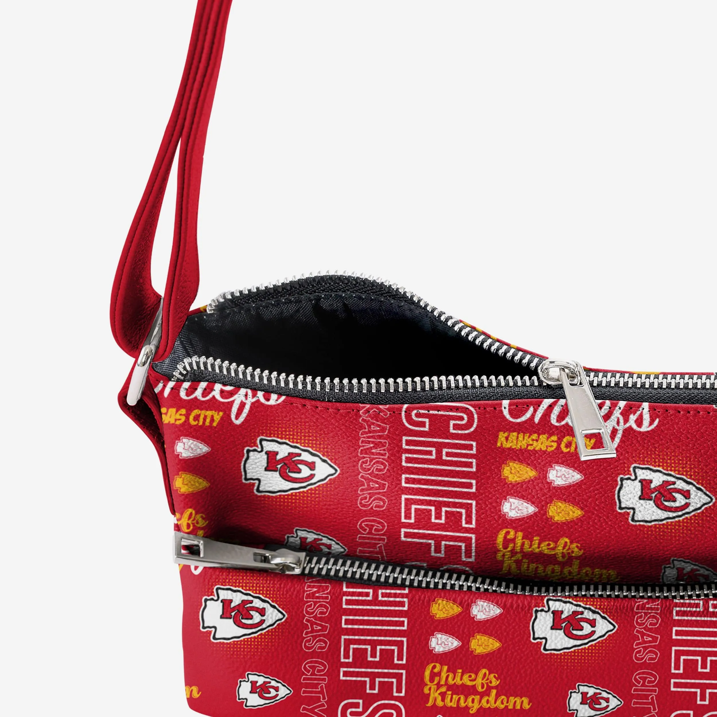 Kansas City Chiefs Spirited Style Printed Collection Foldover Tote Bag