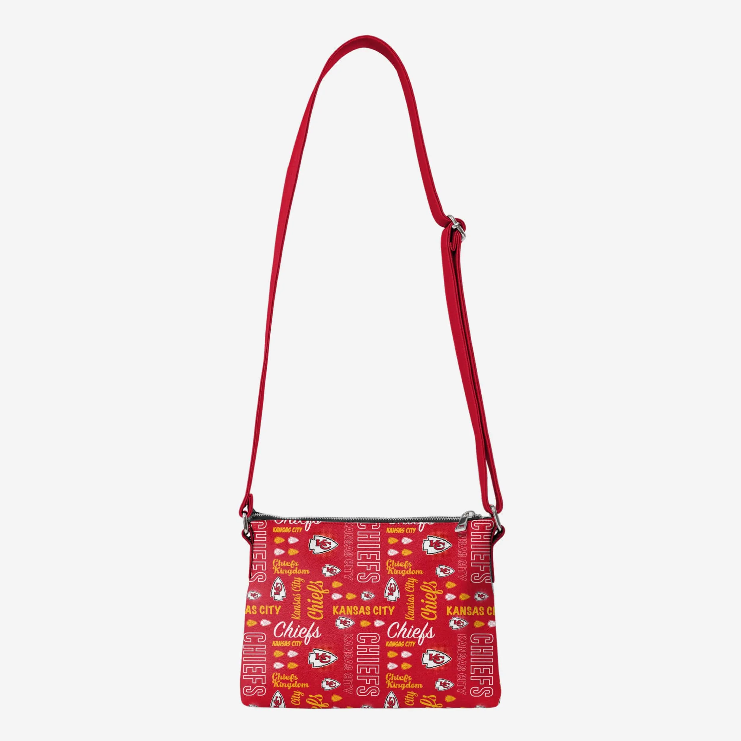 Kansas City Chiefs Spirited Style Printed Collection Foldover Tote Bag