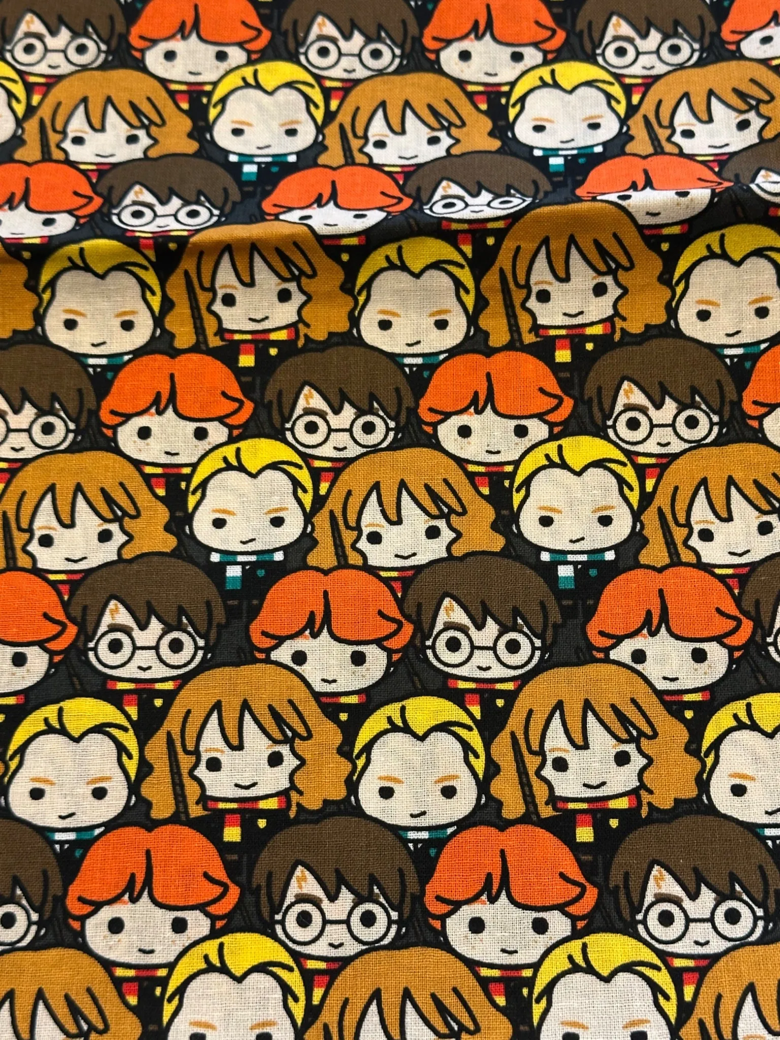 Kawaii HARRY POTTER  Camelot QUILTING COTTON  36” x 44” Stacked Minis