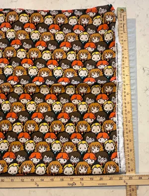 Kawaii HARRY POTTER  Camelot QUILTING COTTON  36” x 44” Stacked Minis