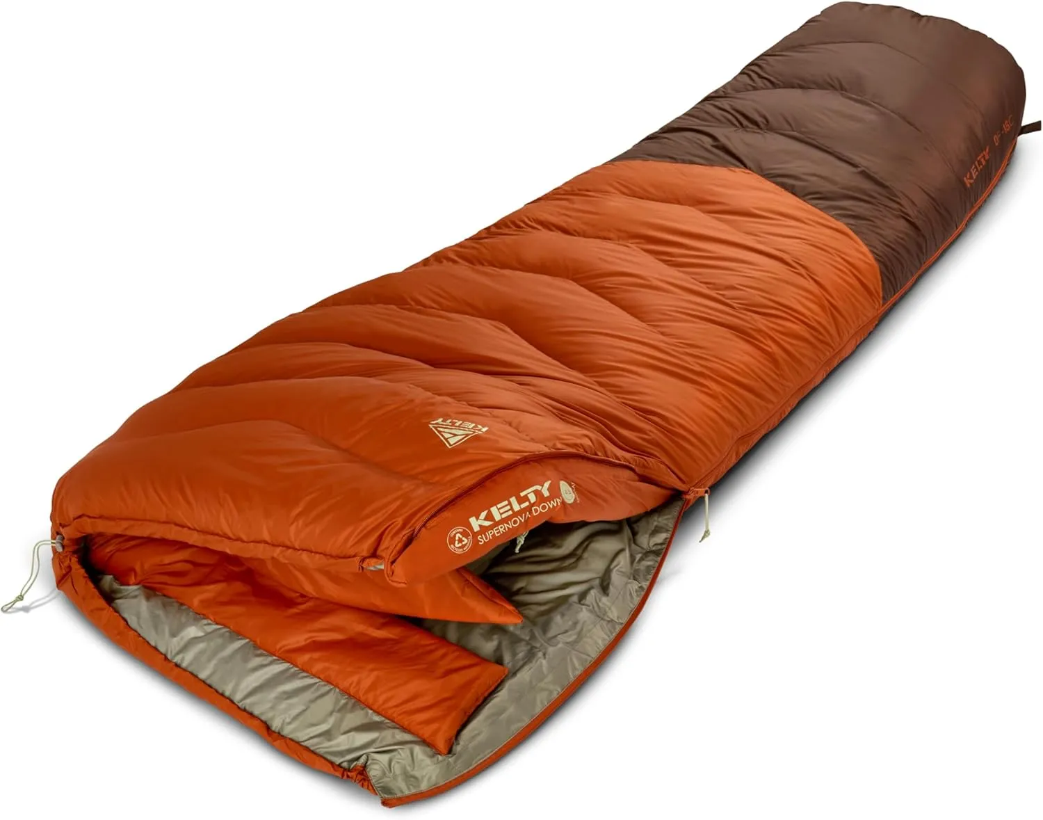 Kelty Supernova Down Sleeping Bag, Compact   Lightweight, Roomy Shape for All Body Types and Sleep Positions, Recycled Shell Fabrics