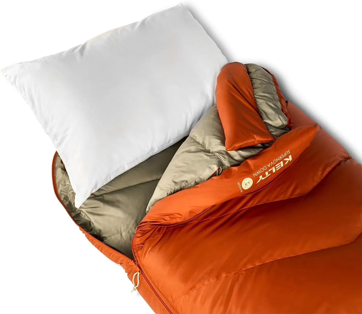 Kelty Supernova Down Sleeping Bag, Compact   Lightweight, Roomy Shape for All Body Types and Sleep Positions, Recycled Shell Fabrics