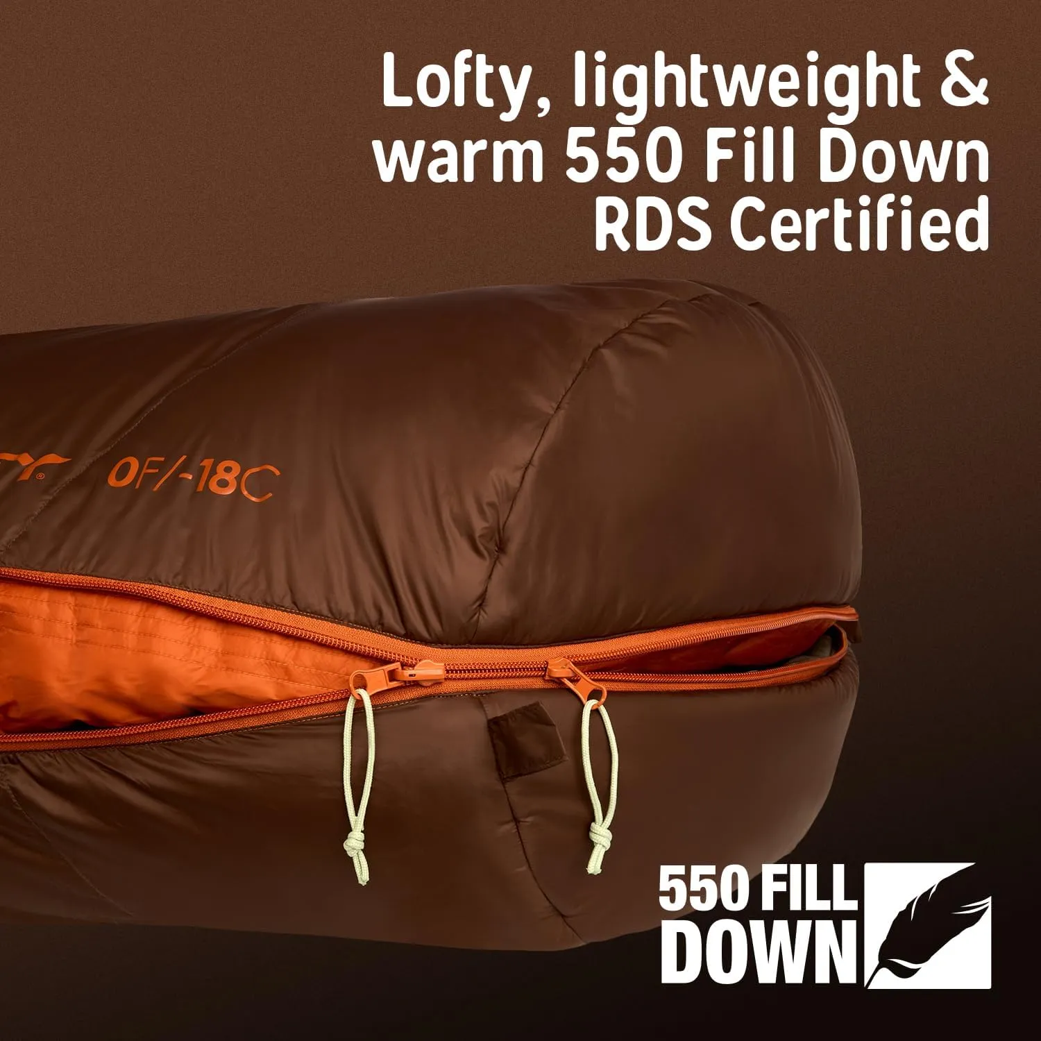 Kelty Supernova Down Sleeping Bag, Compact   Lightweight, Roomy Shape for All Body Types and Sleep Positions, Recycled Shell Fabrics