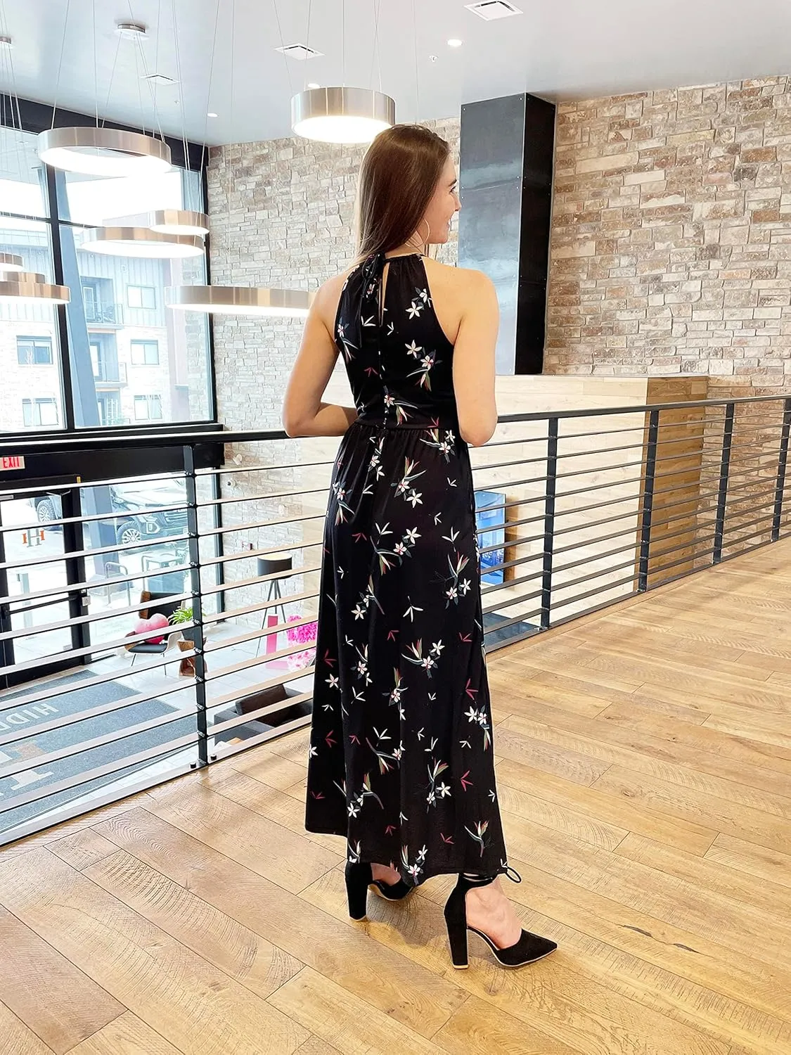 KILIG Women's Summer Maxi Dress 2025 Casual Sleeveless Split Floral Sundress Beach Vacation Flowy Long Dresses