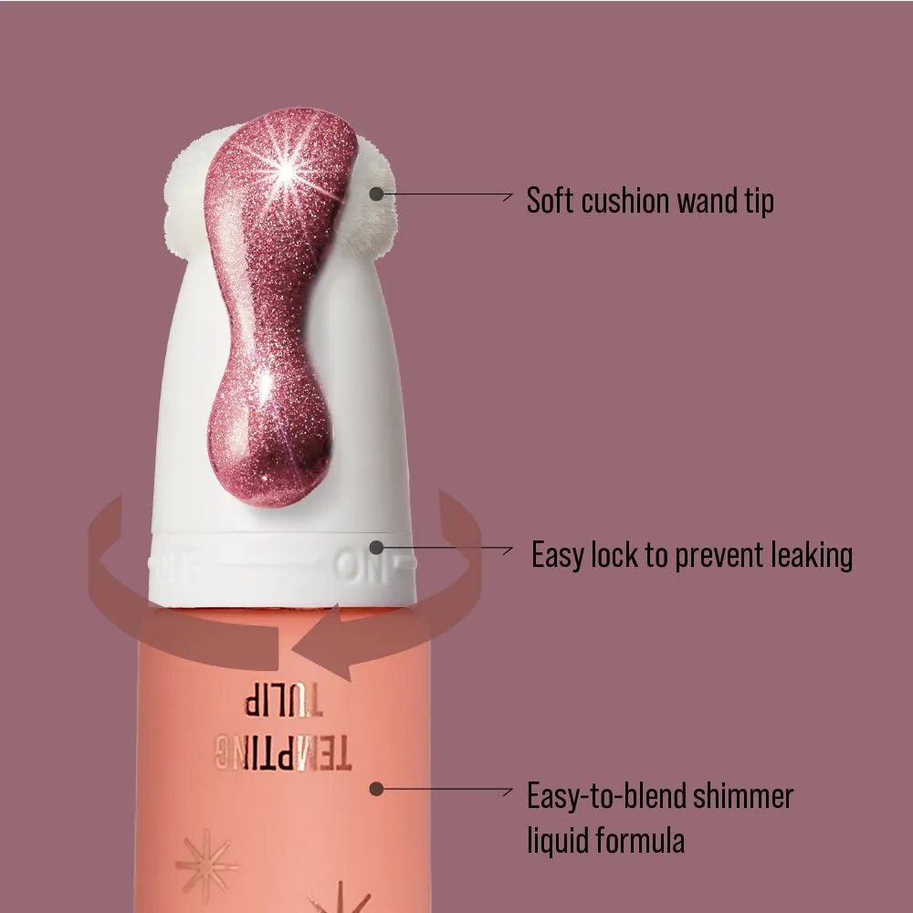 KISS NEW YORK PROFESSIONAL – Pearl Blush Wand | Radiant Finish   Cushion Applicator | Shades 02–05