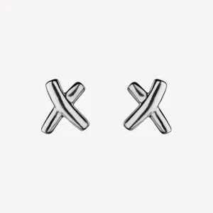 Kiss Silver Stud Earring