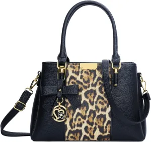 KKXIU 3 Zippered Compartments Purses and Handbags for Women Top Handle Satchel Shoulder Ladies Bags