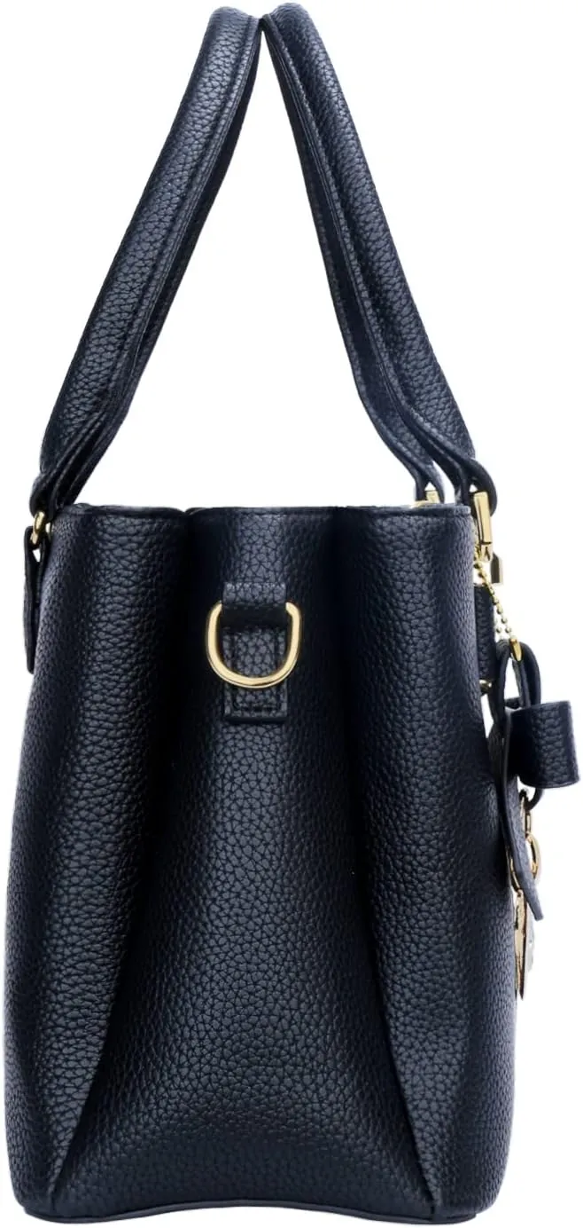 KKXIU 3 Zippered Compartments Purses and Handbags for Women Top Handle Satchel Shoulder Ladies Bags
