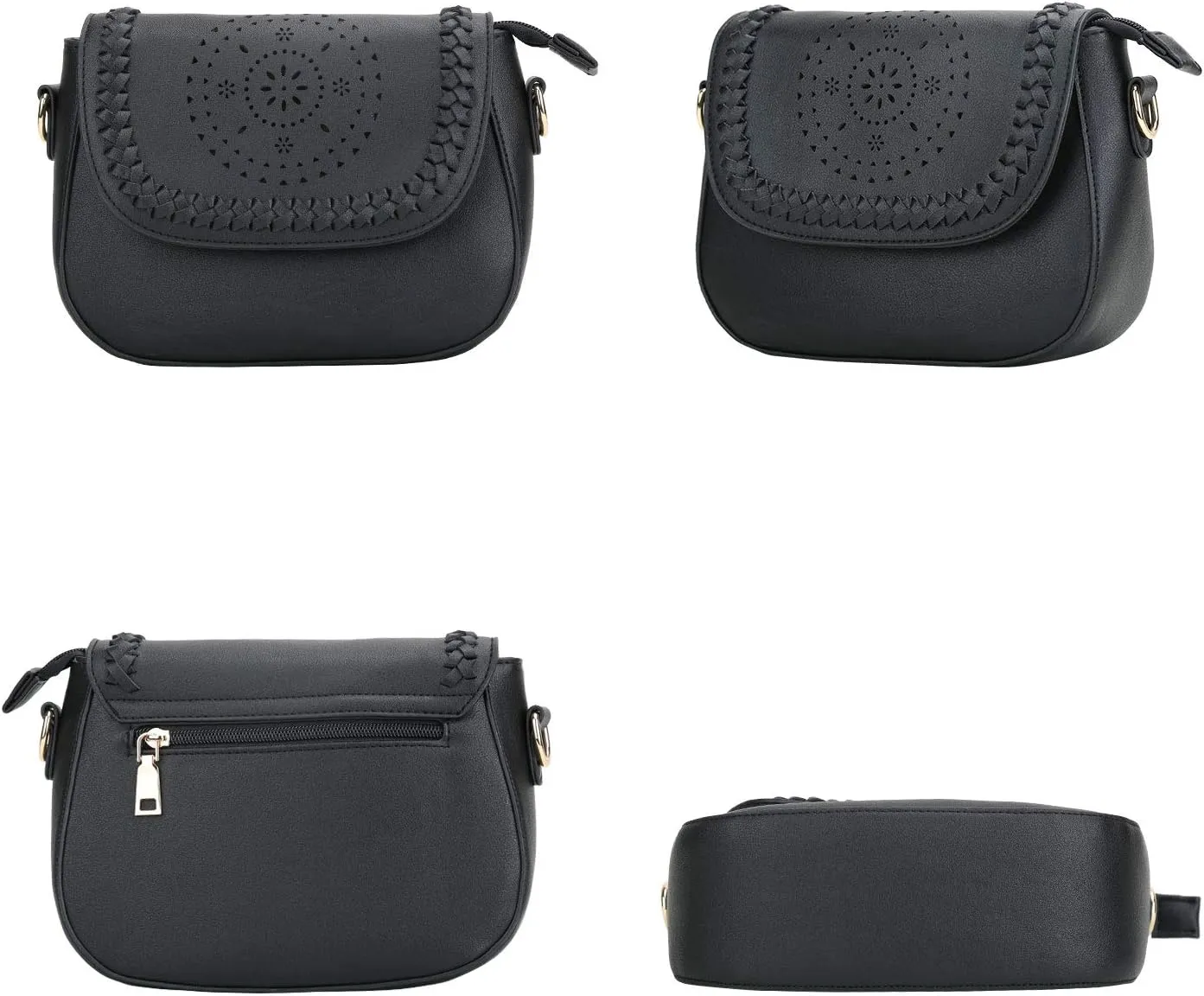 KKXIU Crossbody Bags for Women Hollow Purses with Adjustable Strap