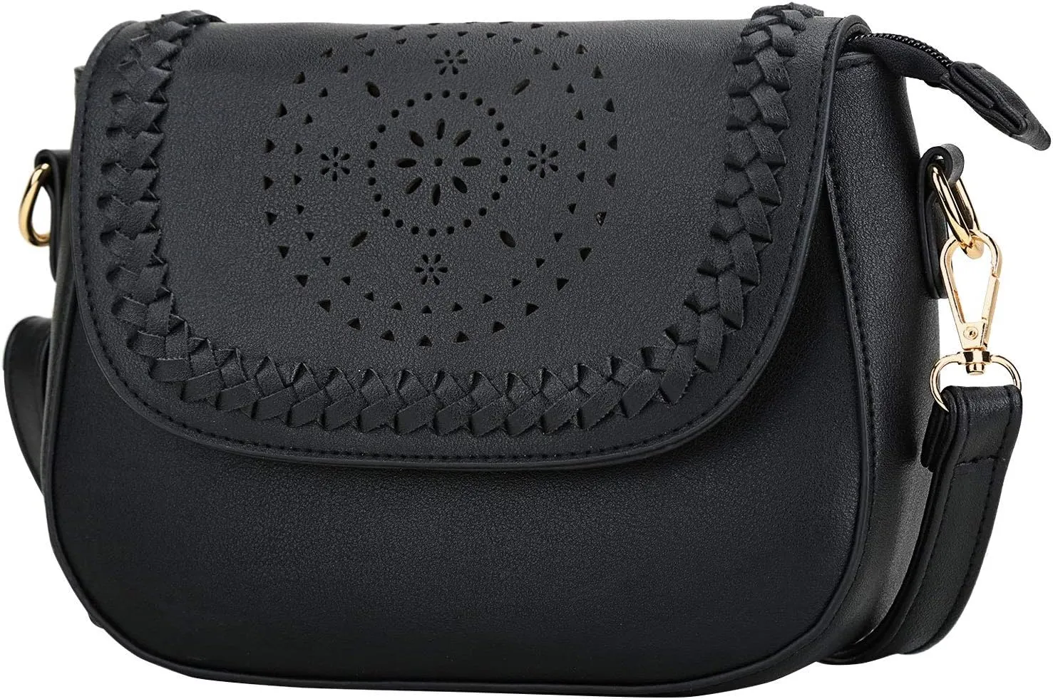 KKXIU Crossbody Bags for Women Hollow Purses with Adjustable Strap