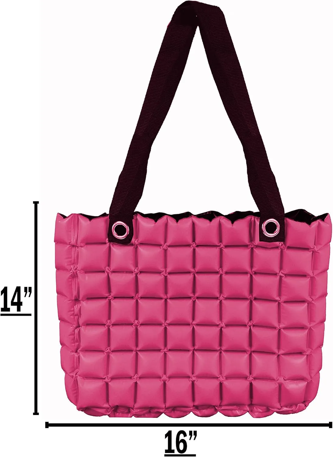 Large Beach Tote Bag for Women 16x14 Inch Foldable Travel Tote Bag Reversible - PVC Waterproof Beach Bags for Pool Shopping
