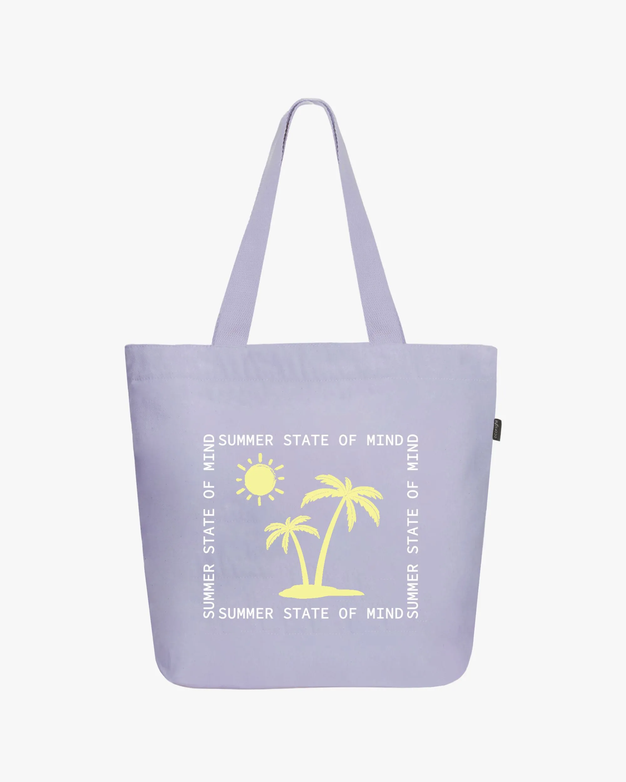 Large Zipper Tote Bag - Sunny Side