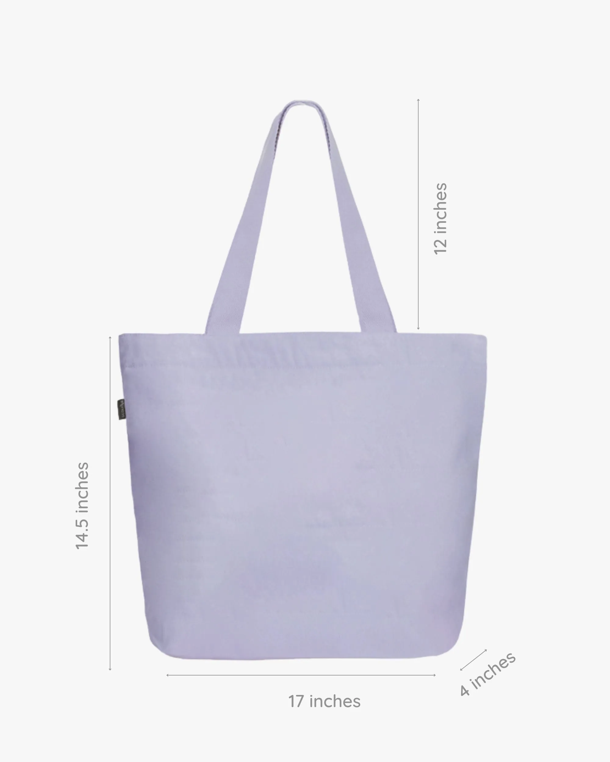 Large Zipper Tote Bag - Sunny Side