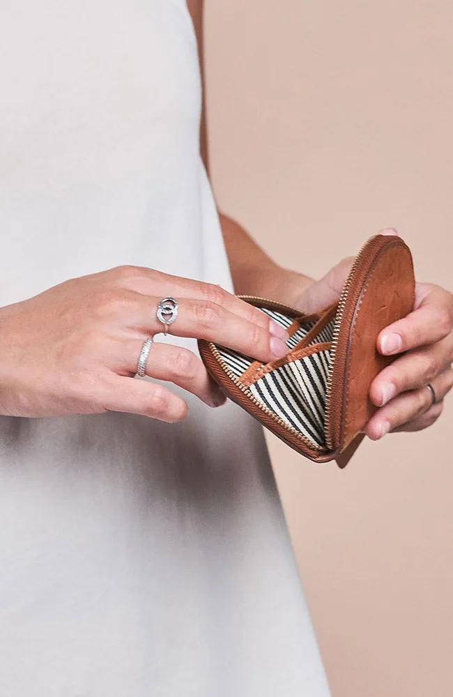 Laura Cognac Croco wallet