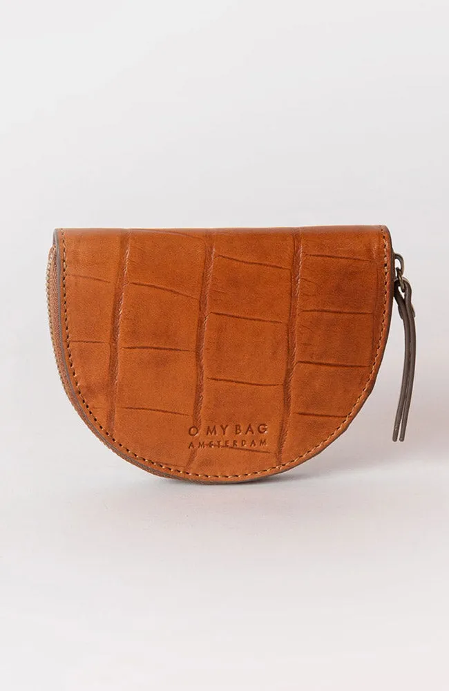 Laura Cognac Croco wallet